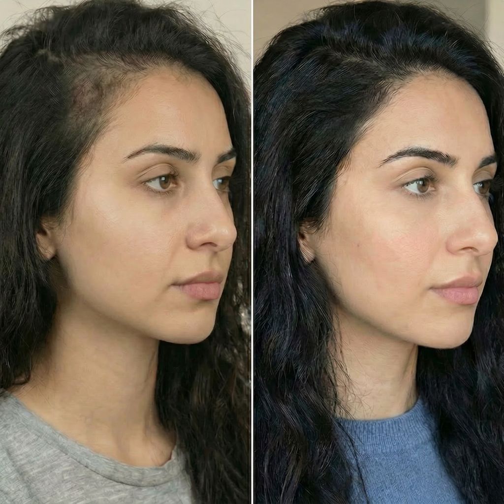 Layla, 32 — before and after 5 months of using Nova