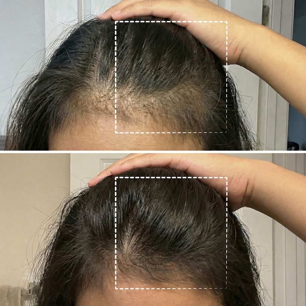 Sarah, 29 — before and after 3 months of using Nova