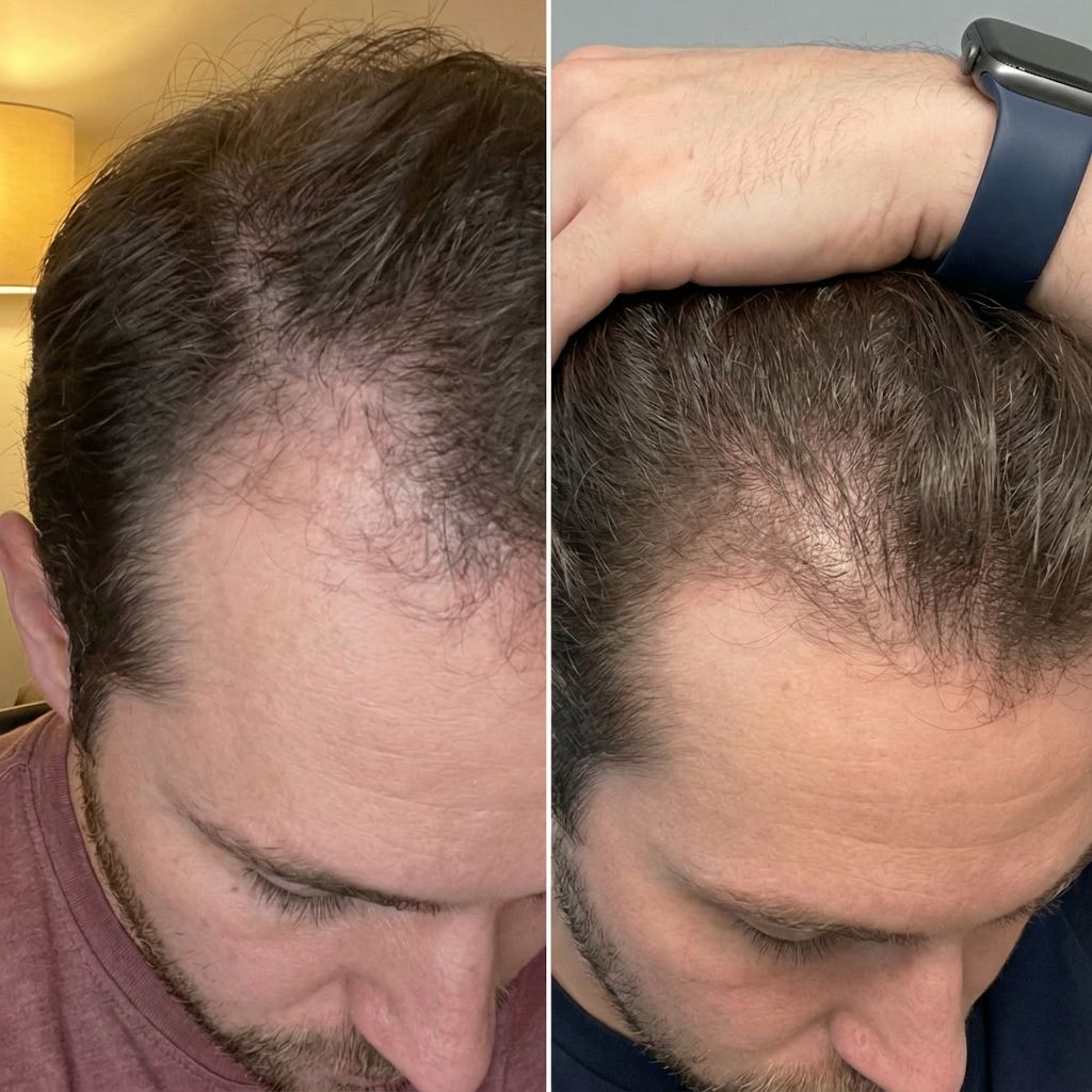 Daniel, 41 — before and after 3 months of using Nova